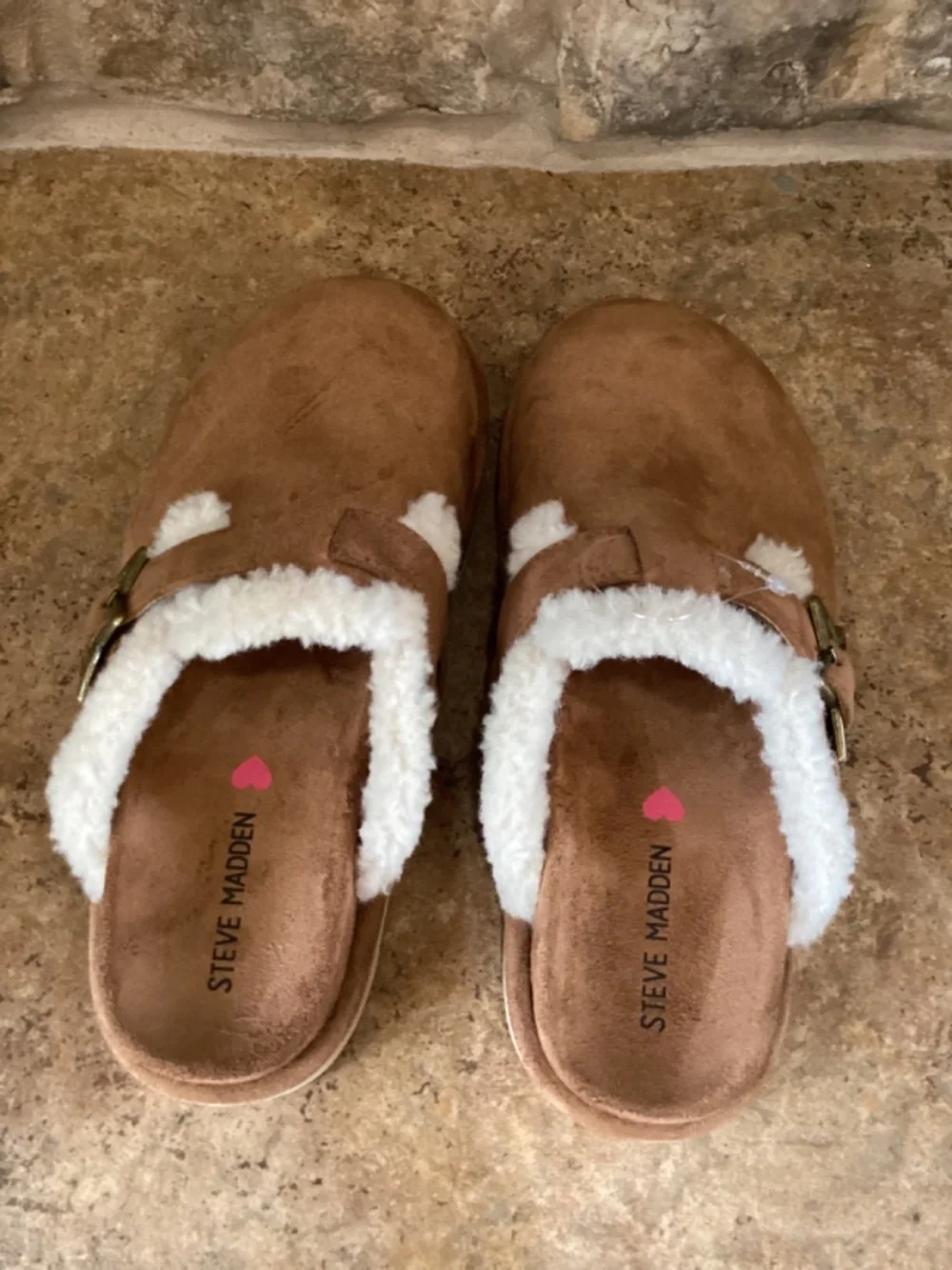 Steve Madden J Shilo Girls Size‎ 3 Cognac Shoes Slippers Kids